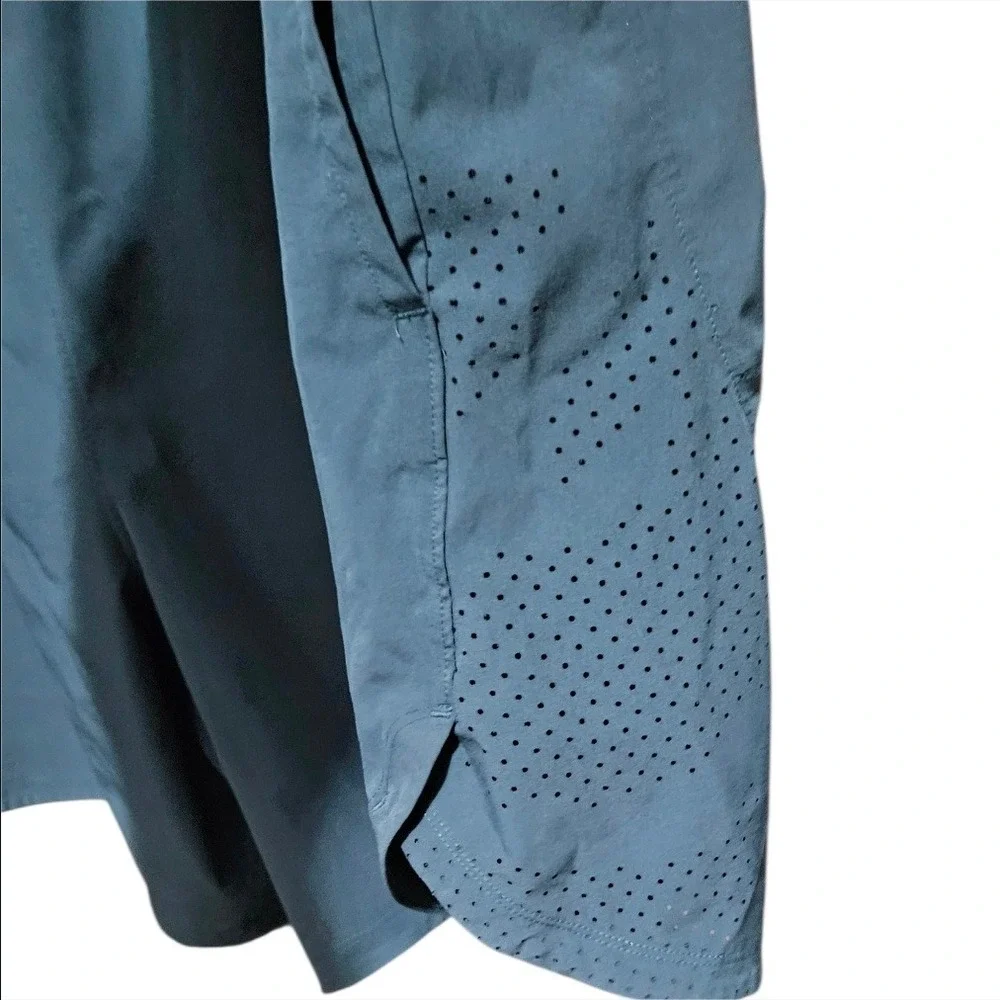 Under Armour Mens 3XL Stretch Woven Running Shorts Teal Zip Pocket‎ Performance